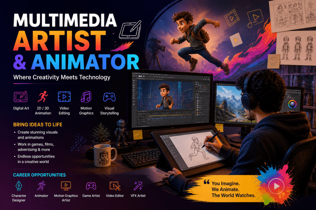 Multimedia Artist and Animator from graphic design