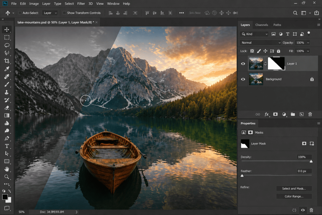 photoshop to edit photos non destructive editing using layers and masks