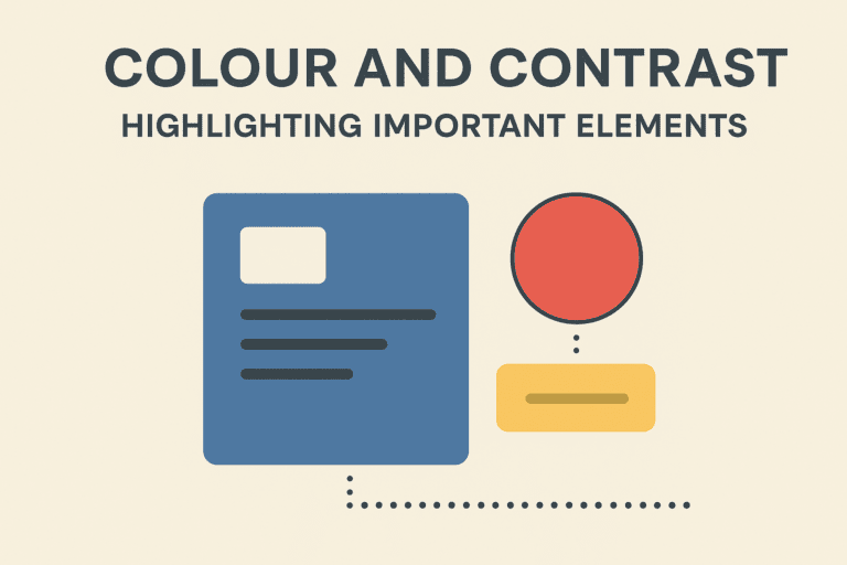 Colour and contrast highlighting key elements in a clean visual layout.