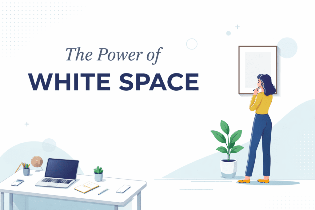 Understanding visual hierarchy illustrated with bold headings, shapes, and directional flow in a clean layout.