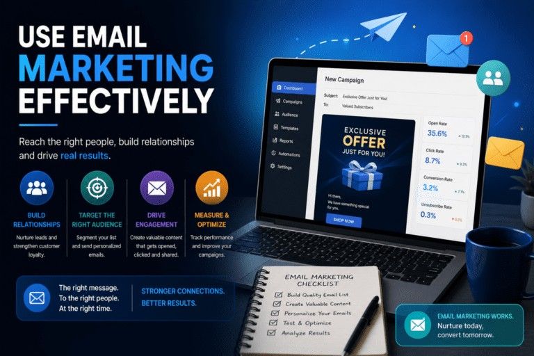 small business marketing should Use Email Marketing Effectively