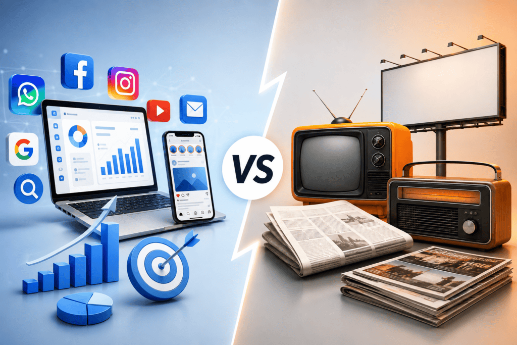Digital Marketing vs Traditional Marketing