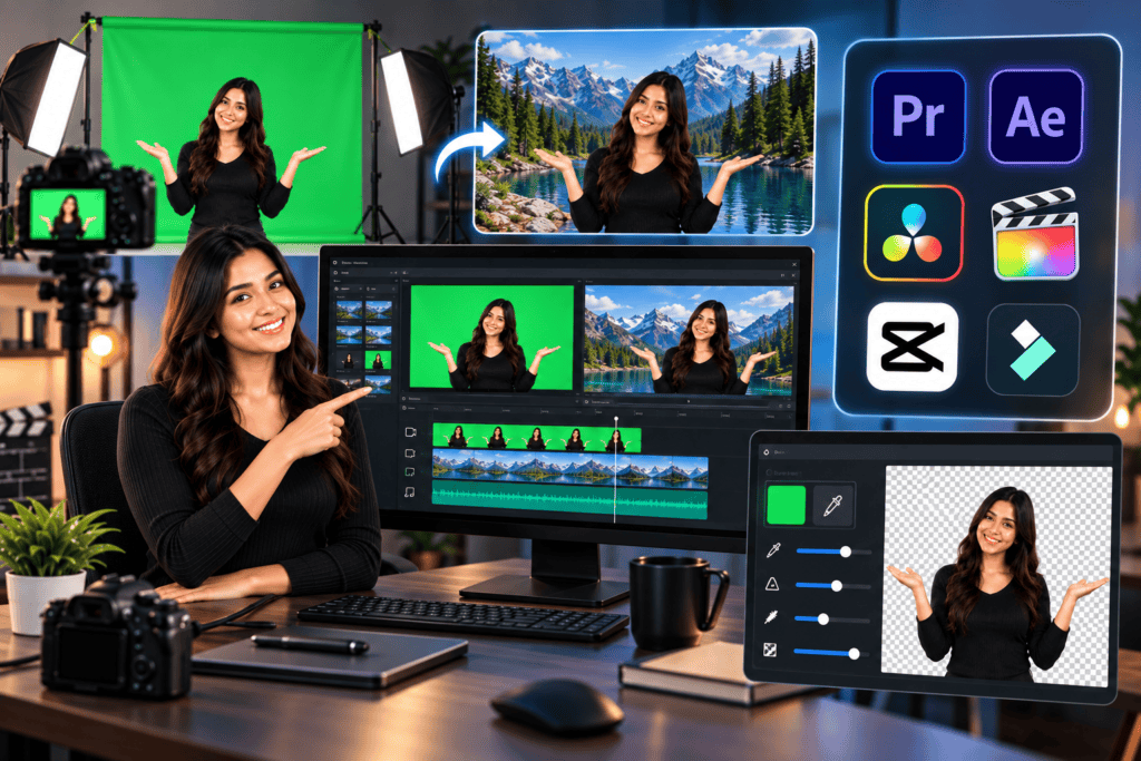 1 Green Screen Editing Software Choose software that provides chroma key, masking, edge refinement, and color correction features. Beginners can start with simple applications, while professional editors may prefer advanced editing and compositing software.