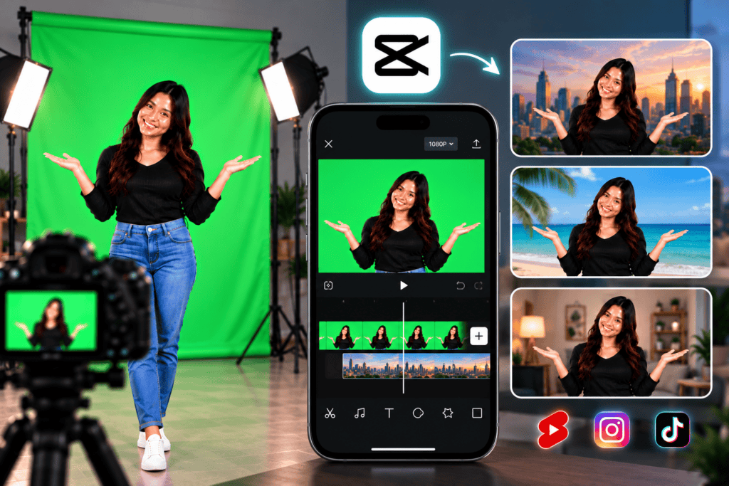 Green Screen Editing in CapCut CapCut is a convenient option for beginners and short-form content creators. Its simple interface makes basic background removal accessible for social media videos.