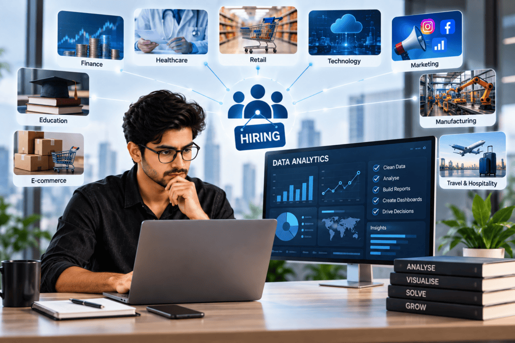 10 Reasons to Learn Data Analytics 1. High Demand for Data Analytics Professionals Businesses across different sectors generate large volumes of data every day. They need professionals who can clean information, analyse datasets, prepare reports, build dashboards, and communicate meaningful findings. This creates opportunities for people who develop a combination of technical, analytical, and business skills. The exact demand varies by industry, location, experience level, and job role.
