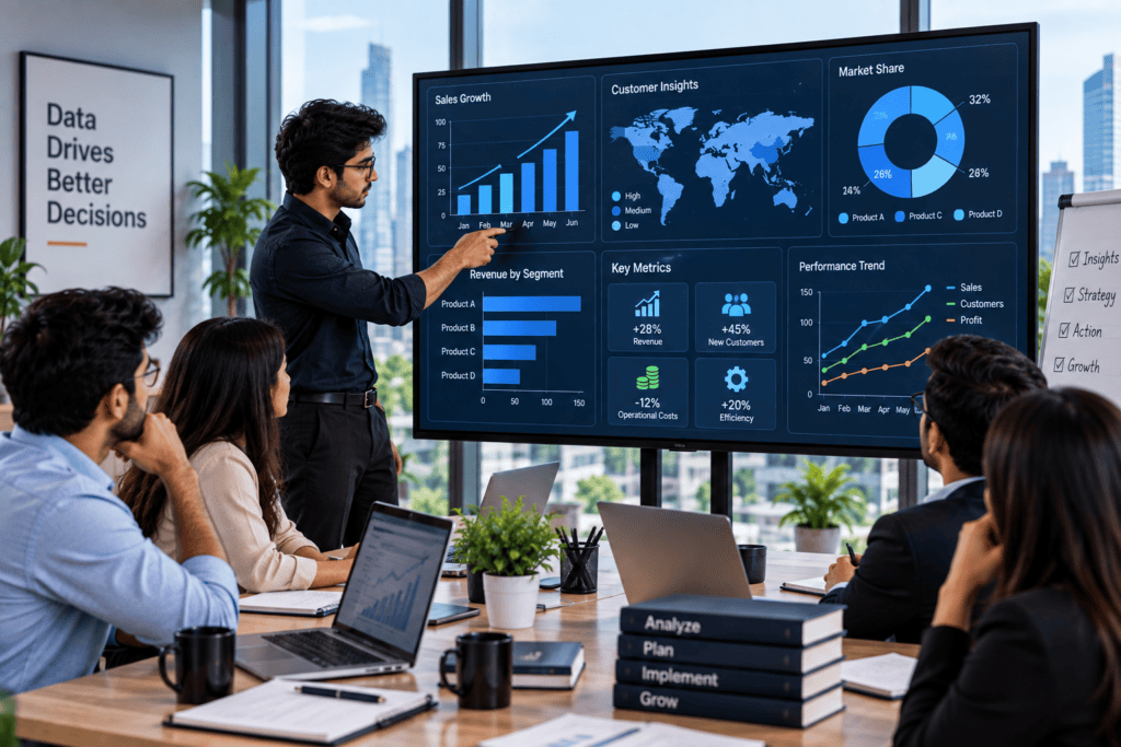 Data Analytics Supports Better Business Decisions Businesses use analytics to understand what happened, identify patterns, measure performance, and investigate potential problems. Reports and dashboards can give decision-makers a clearer view of important business metrics. This is an important factor in why learning data analytics is important, because analysts help convert complex datasets into information that teams can understand and use when planning or solving business problems.